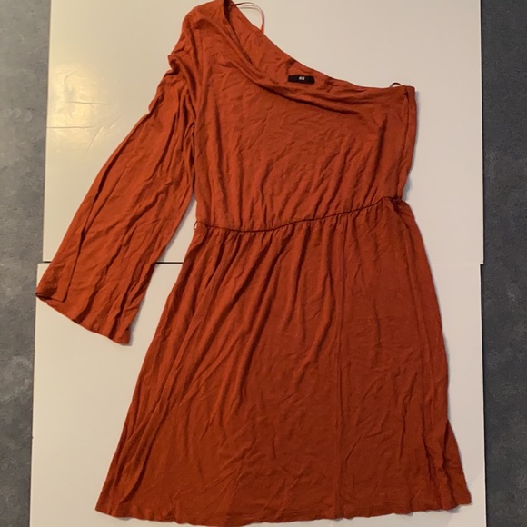 H&M ORANGE DRESS L - Picture 2 of 3